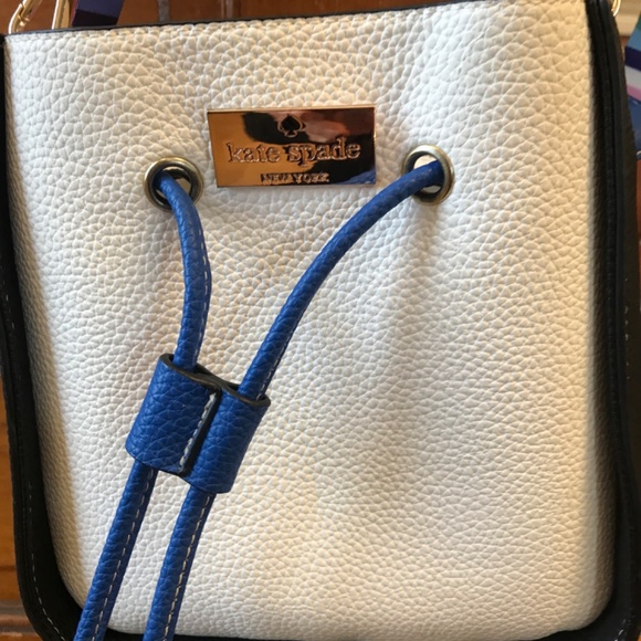Kate Spade off White blue and Black bag - Picture 4 of 6